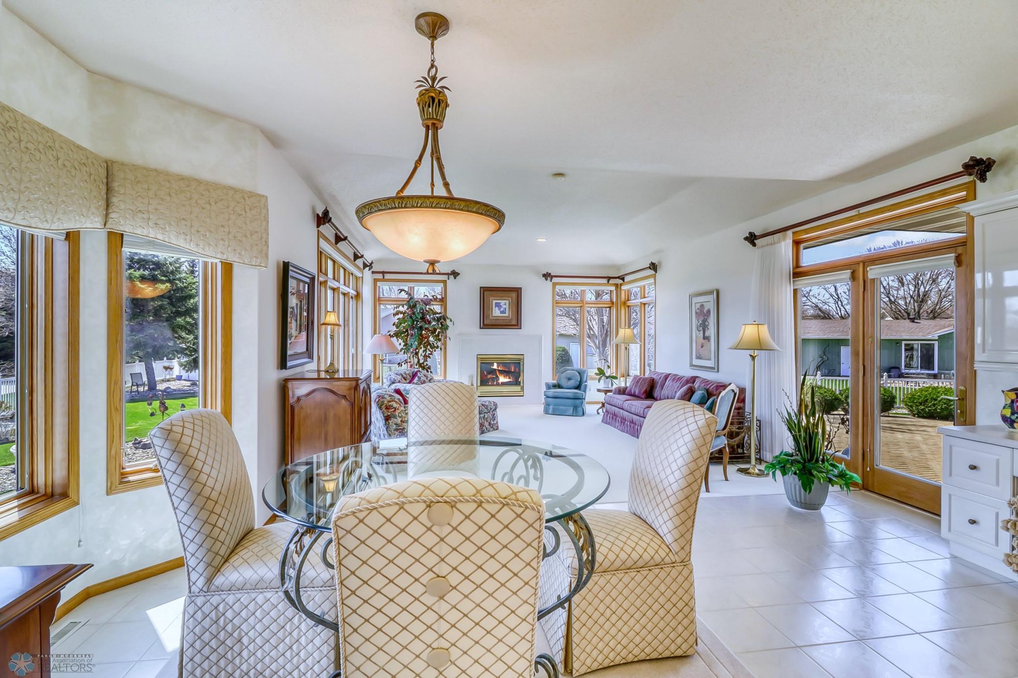 Dining area & main-floor family room