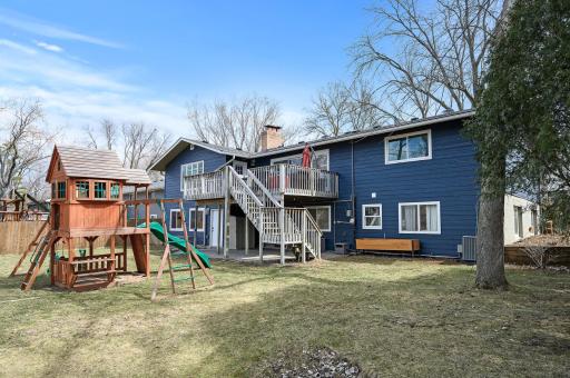 Enjoy relaxing and entertaining on this spacious deck and patio.