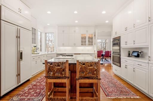 Gourmet chefs kitchen! Efficient design, Wolff appliances, pull out cabinetry, double ovens!