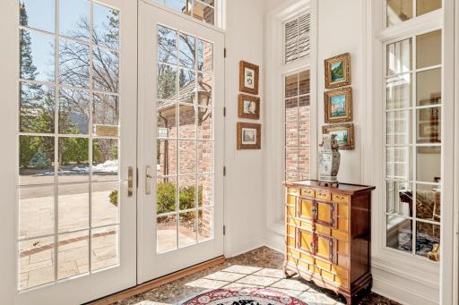 Vestibule to transition into the home. Great for guests, removing shoes and even delivering packages.