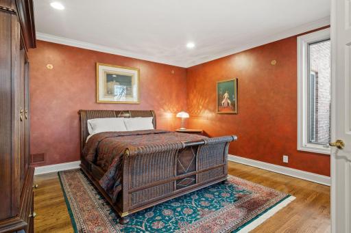 Large lower level bedroom adjoining the kitchen, sitting area, lower level.