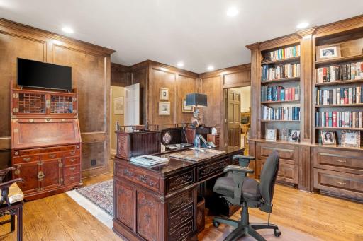 Strategically designed with bookshelves, cabinets, and more.