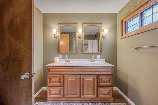 2nd Floor Bathroom Features Double Vanity