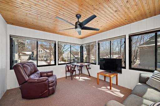 Entertain a few close friends or invite the whole neighborhood over and enjoy the 12x14 Sunroom. NOTE: The St. Boni Bistro is a 2 minute walk away! Its the building behind the TV. 8541 Kennedy Memorial Drive, Saint Bonifacius, MN 55375