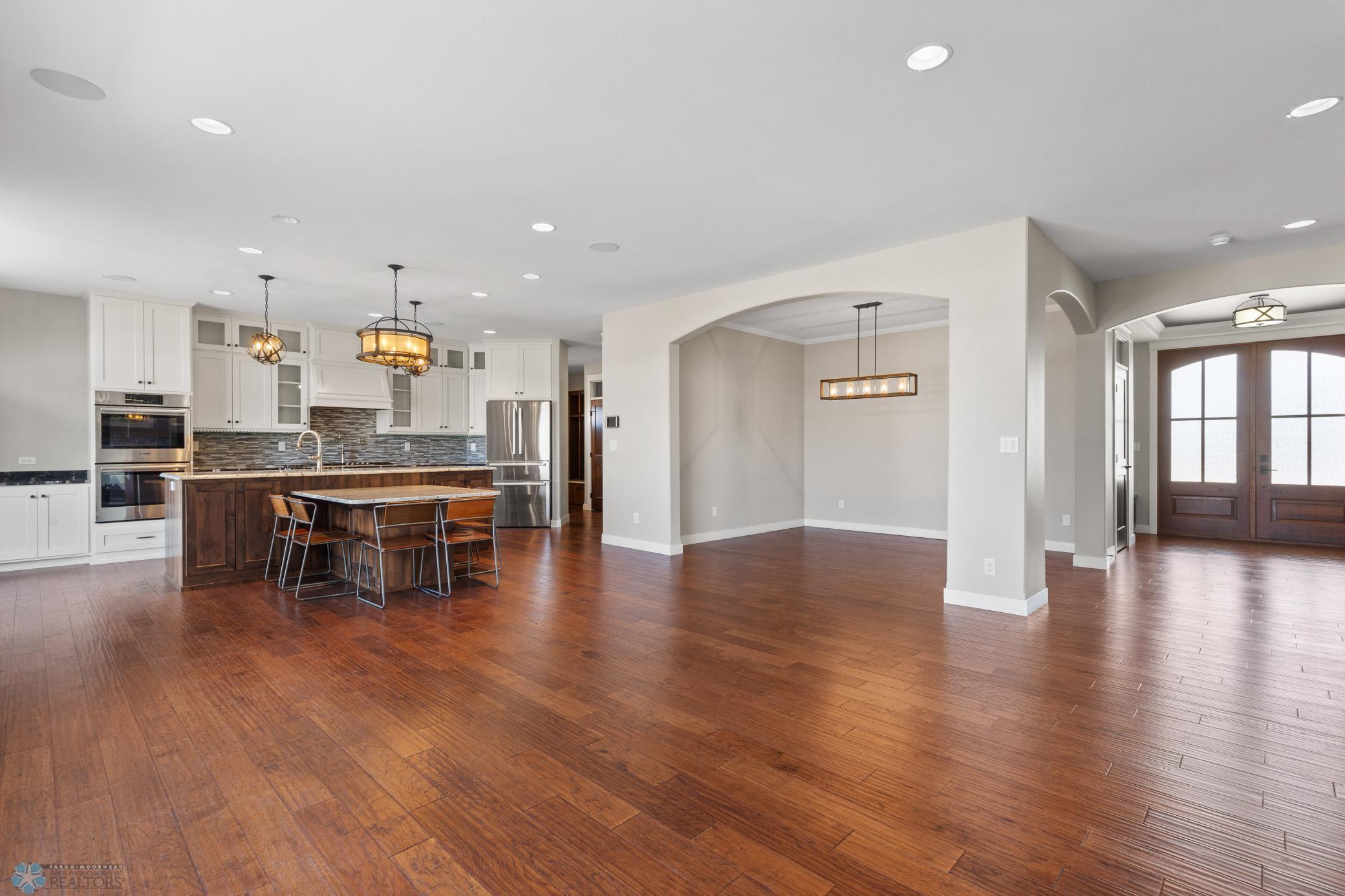kitchen and dining area