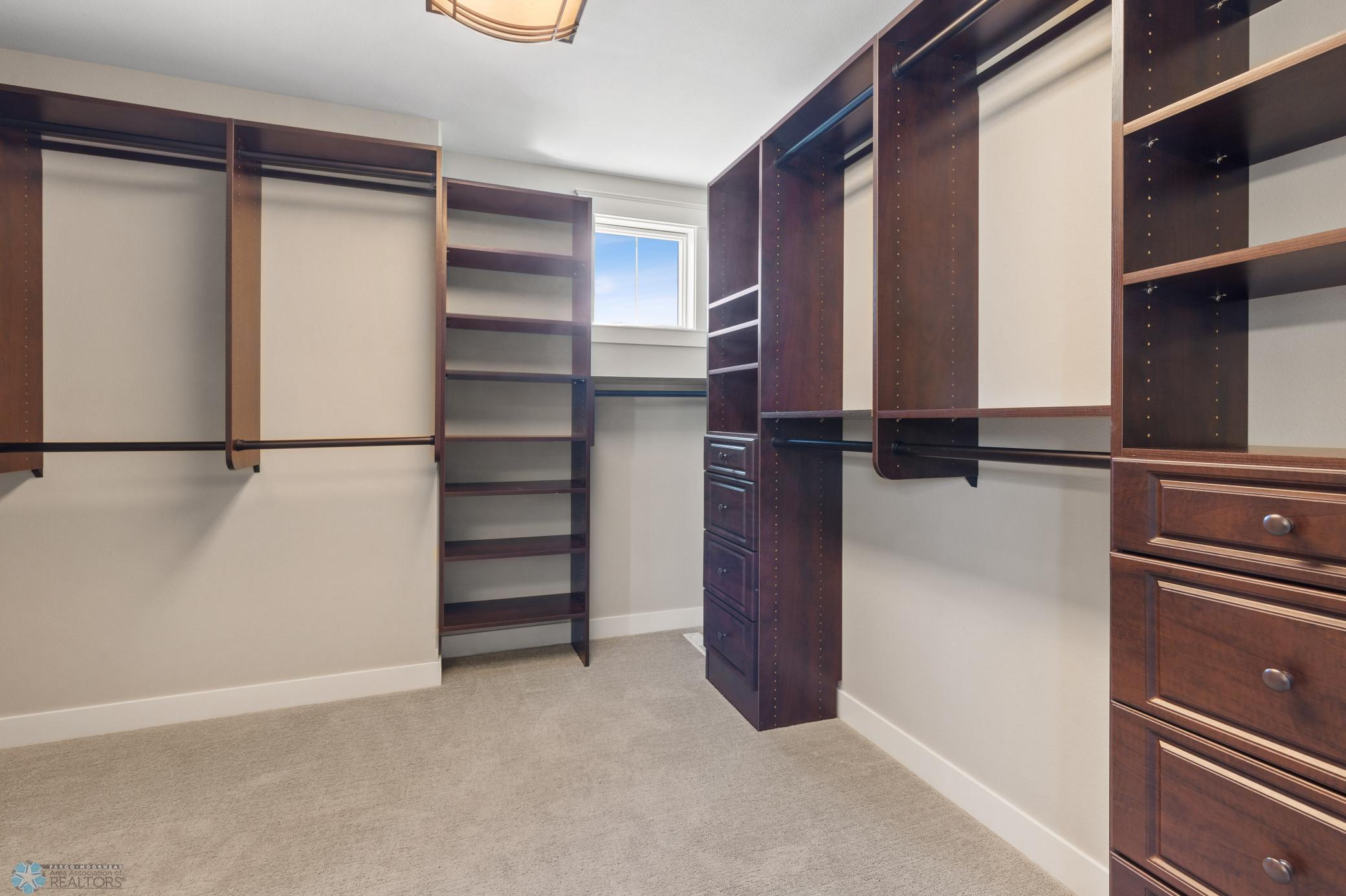 Primary walk-in closet