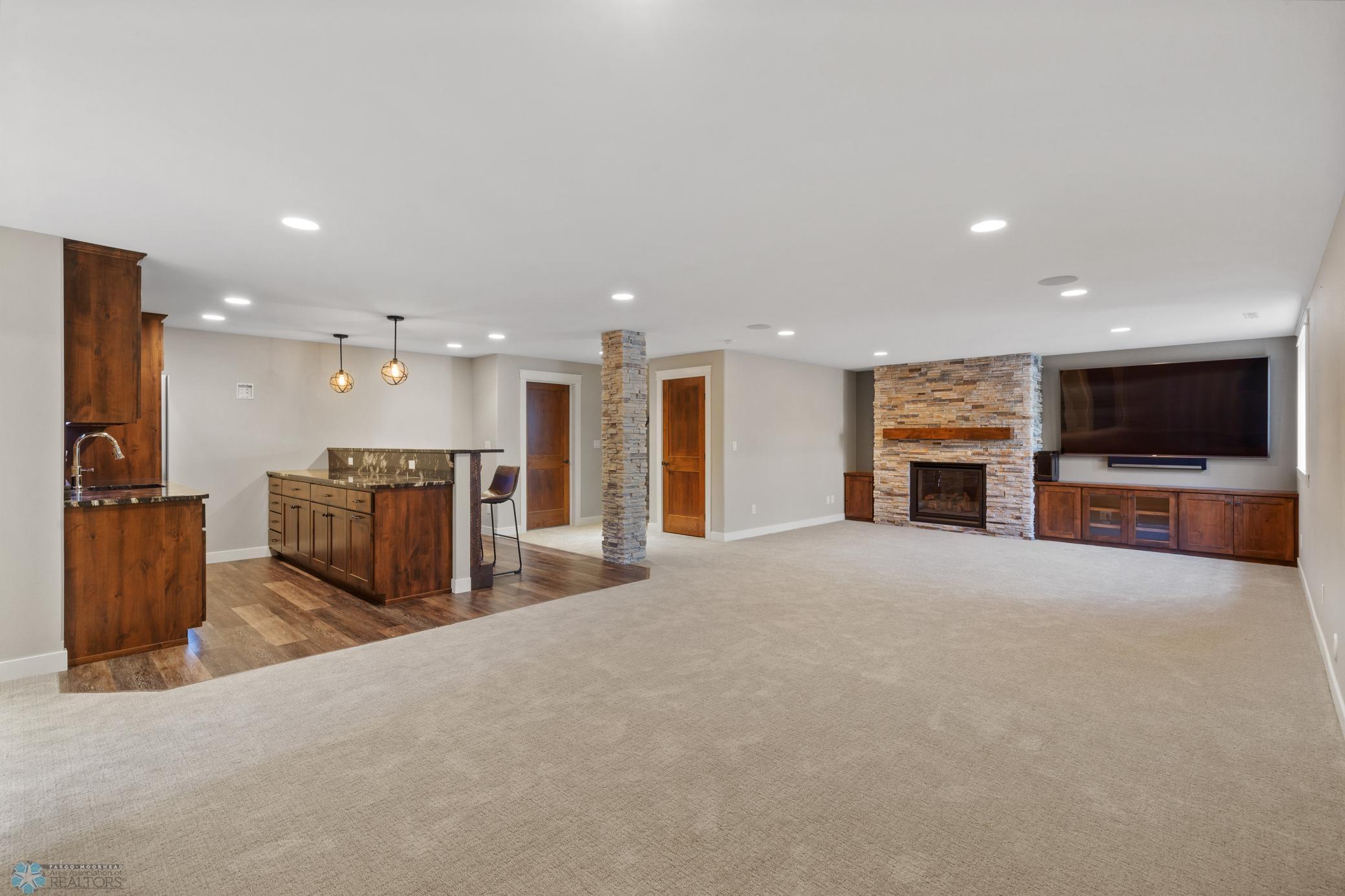 basement family room