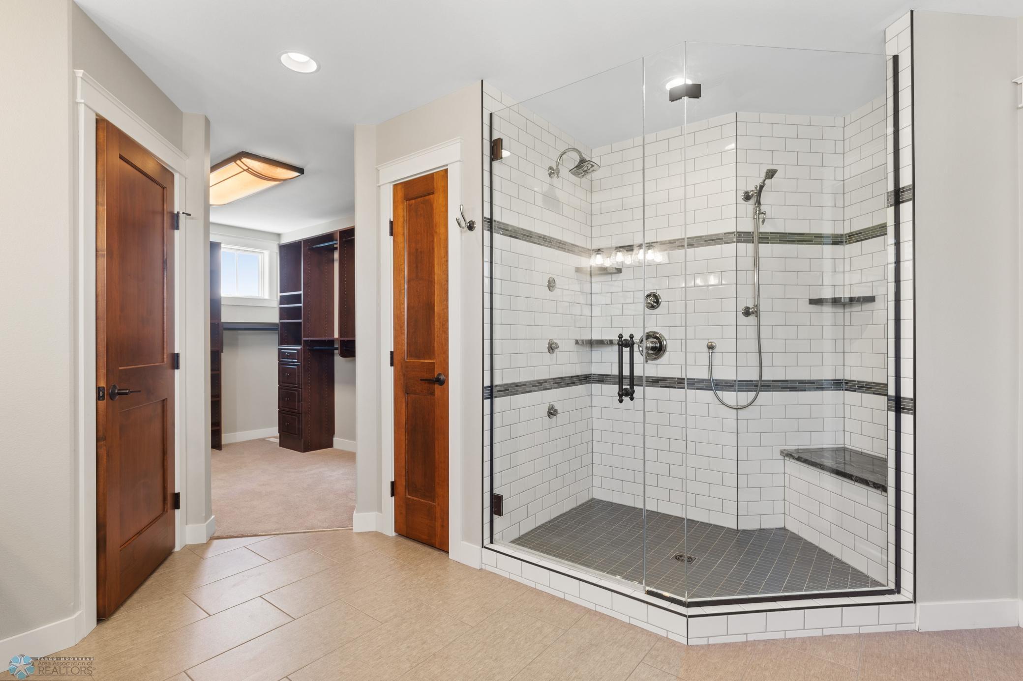Primary bath walk-in shower
