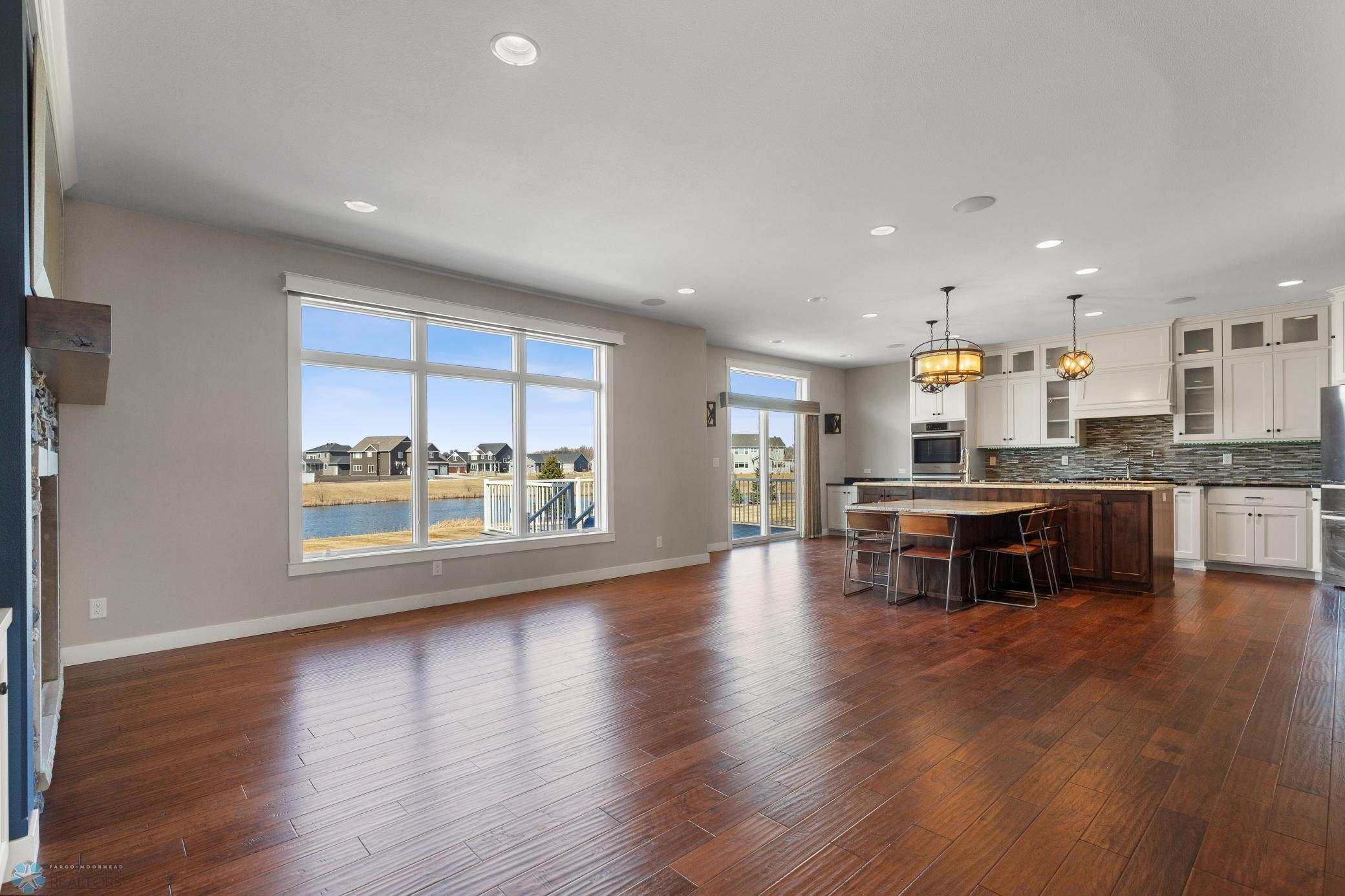 Beautiful pond view and natural light!