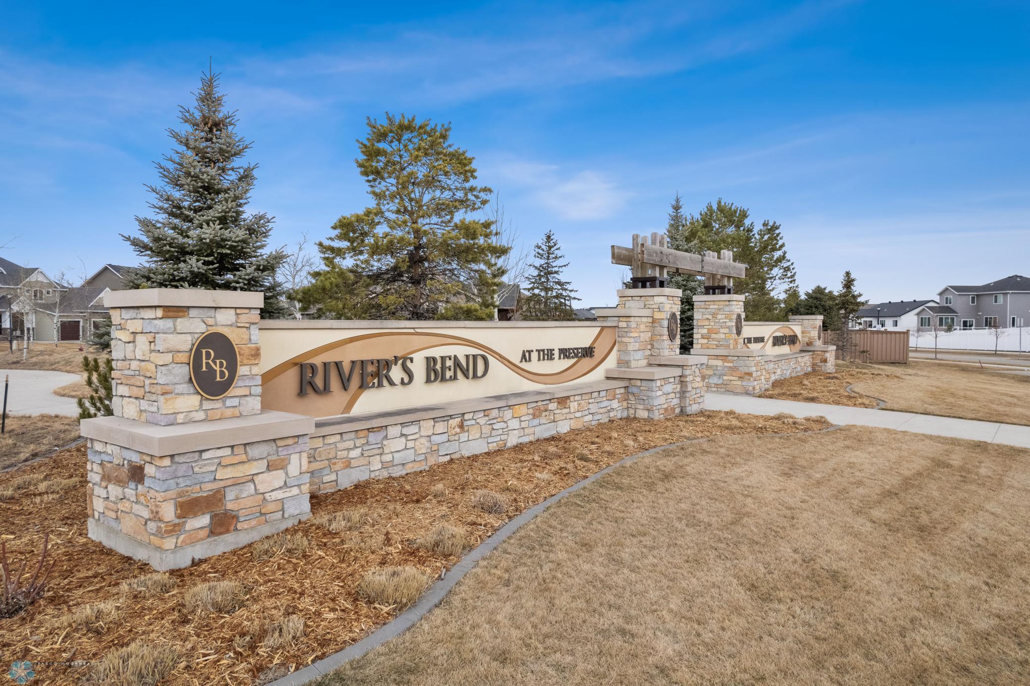 Beautifully designed River's Bend neighborhood offers quick access to parks, Rustad Rec, I94, Sanford and shopping.