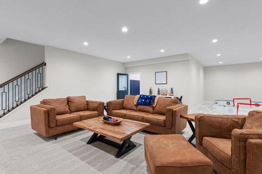 Lower Level with access to private sports court