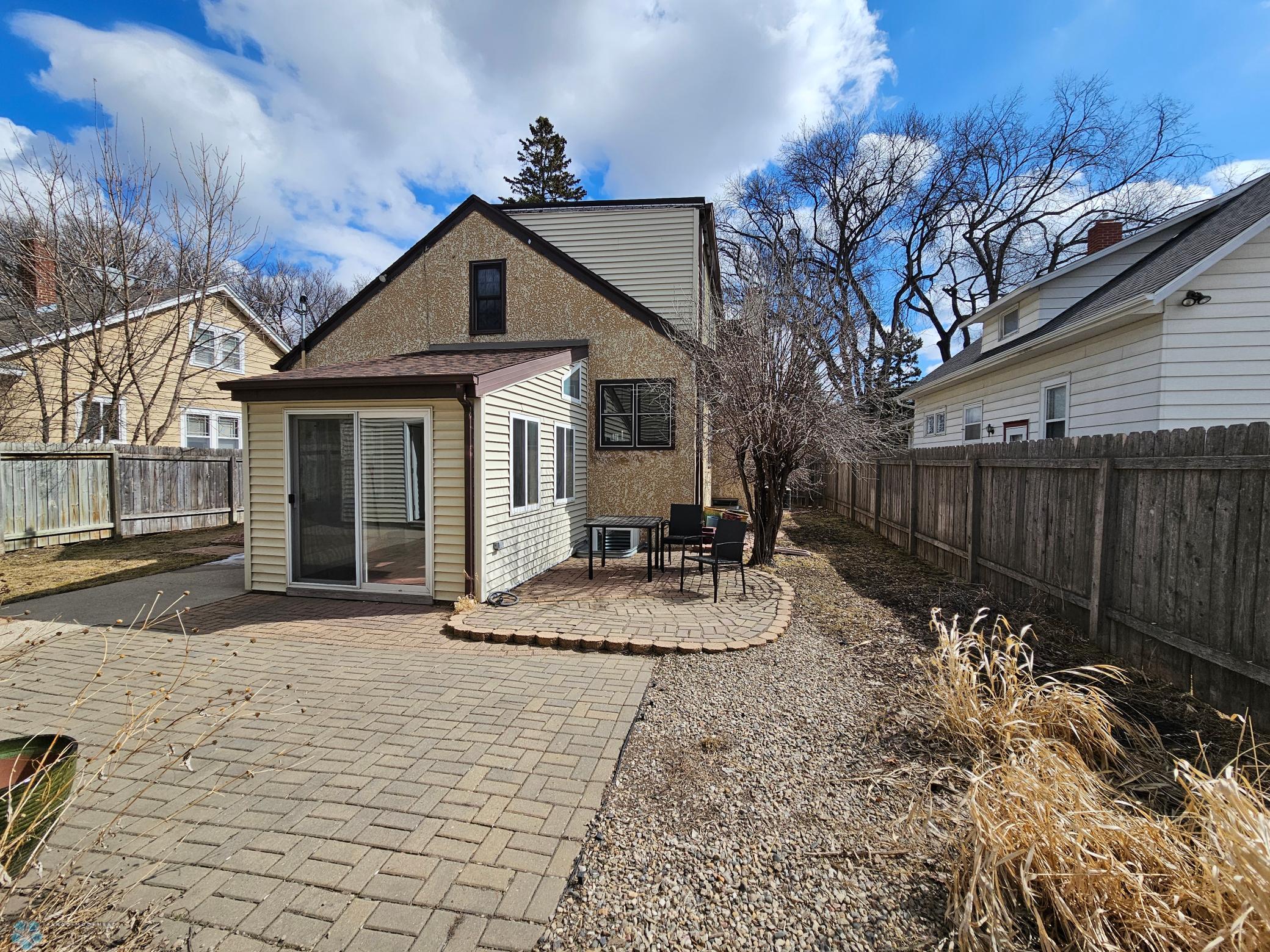 Rear of home