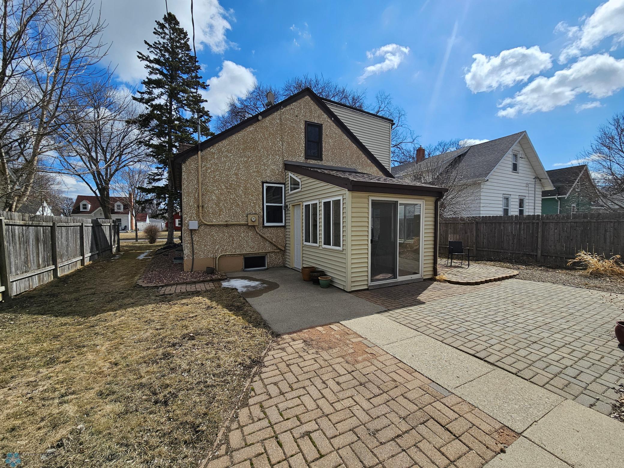 Rear of home