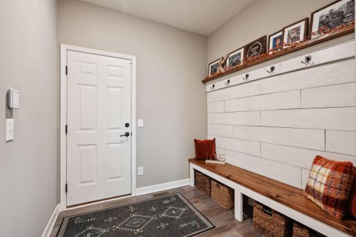 Mud room bench area