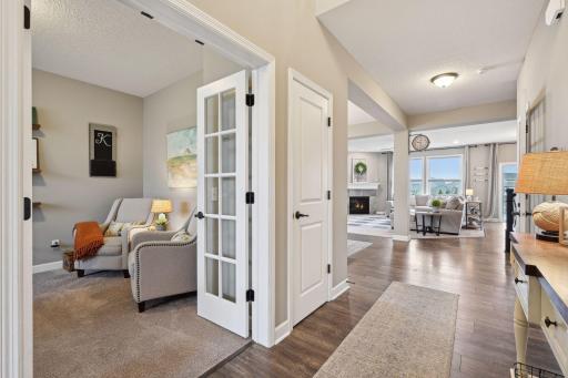 Office with double doors