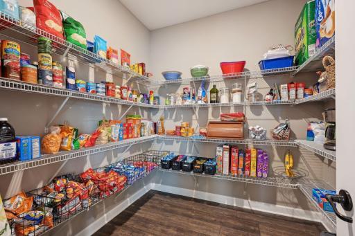 Spacious pantry
