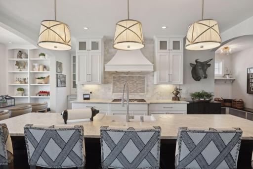Large deep sink, great workspace and plentiful cabinetry