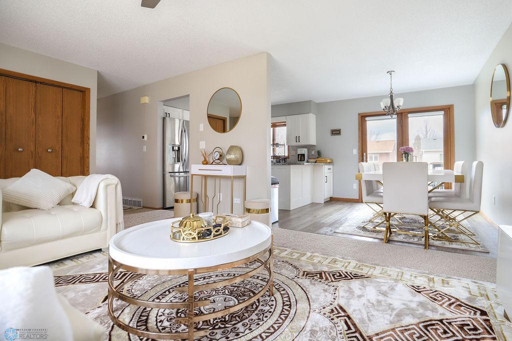 living room to dining