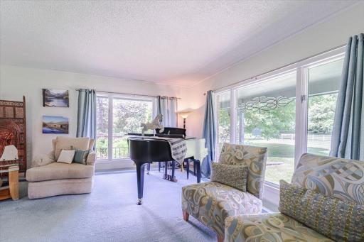 The windows run from nearly floor-to-ceiling, letting an incredible amount of light enter.