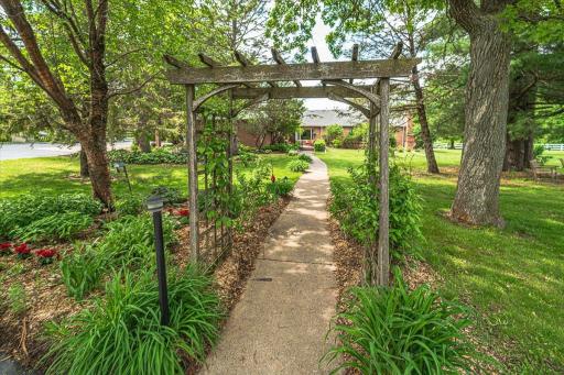 Everyday feels like you are in a park on this property. Something is always in bloom - from the lilies to the crabapple trees, to lilacs and more.