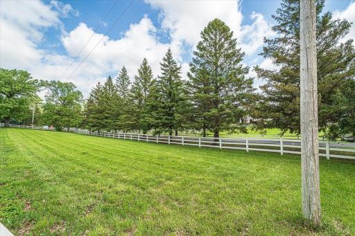 You'll enjoy the drive in to this equestrian property every day!