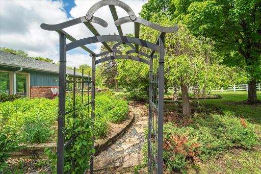 Take a stroll around the grounds during your visit to this home. Stop and enjoy all that this homesite has to offer.