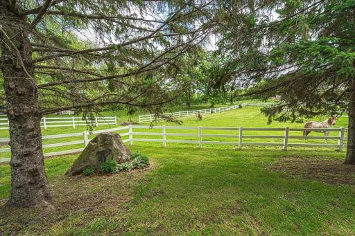 Every place you turn, you'll find scenic beauty in the landscape of this horse-lovers estate.