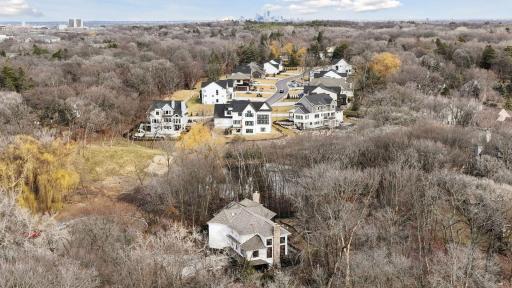 Cool view of private lot with new construction over 2 million and view of downtown.