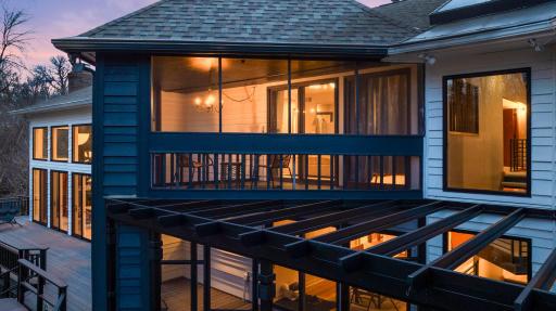 Private screened in deck off of Primary bedroom.