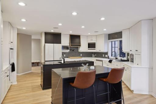 Remodeled Kitchen featuring TWO center islands!
