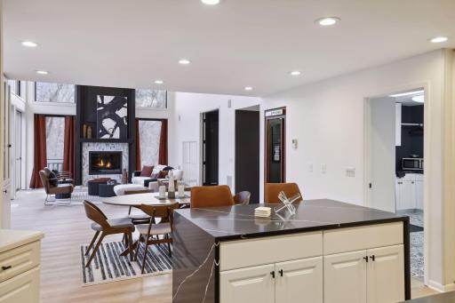 Open floor plan looking into the Great Room!