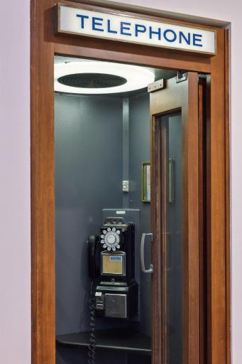 Phone booth from original west wing design. Just for fun, or make it functional!