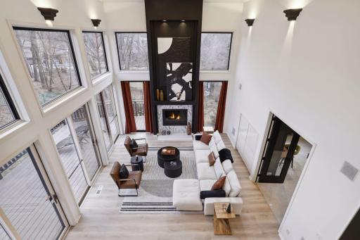 Great view of the 2 story Great Room from the primary bedroom loft!