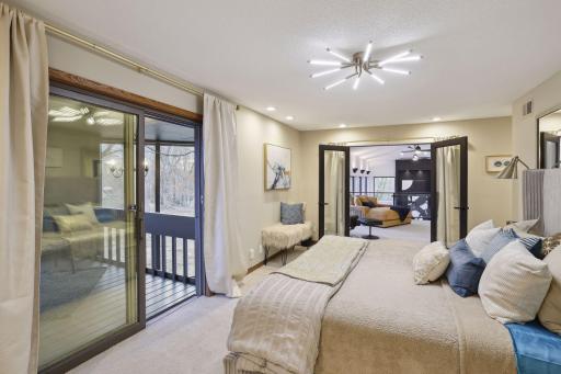 Private screened in porch off of Primary Bedroom.