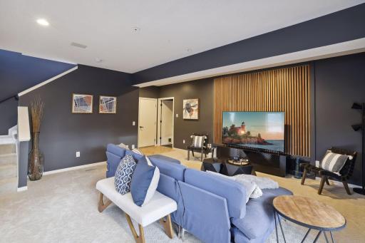 Plenty of space in family room for whatever you decide w/ walkout to the pool!
