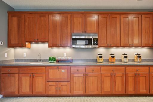 Amazing wet bar in the theater room, complete with a dishwasher and microwave