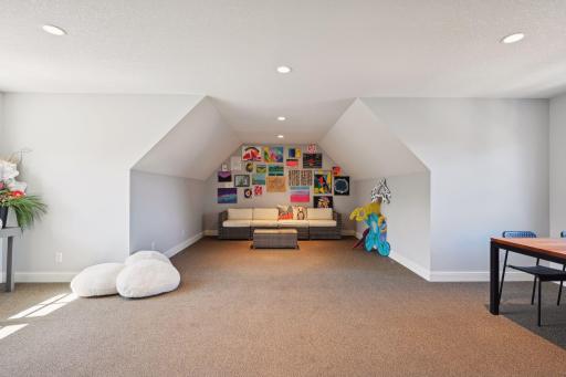 Imagine game nights, crafting, and lounging in this large bonus room!