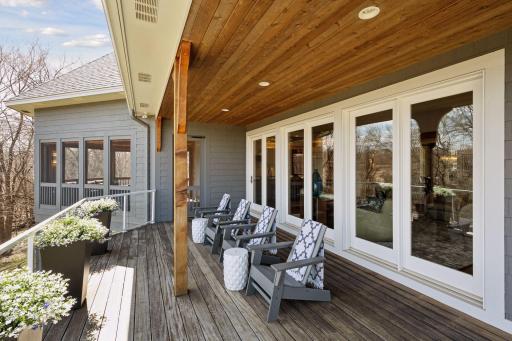 Tigerwood Decking throughout deck and screen porch
