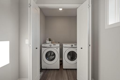 Laundry closet on second floor convenient to bedrooms!