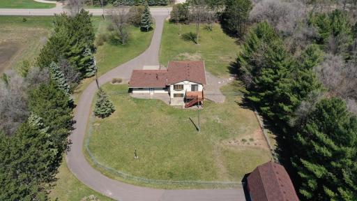 Aerial view from back of yard looking to front!