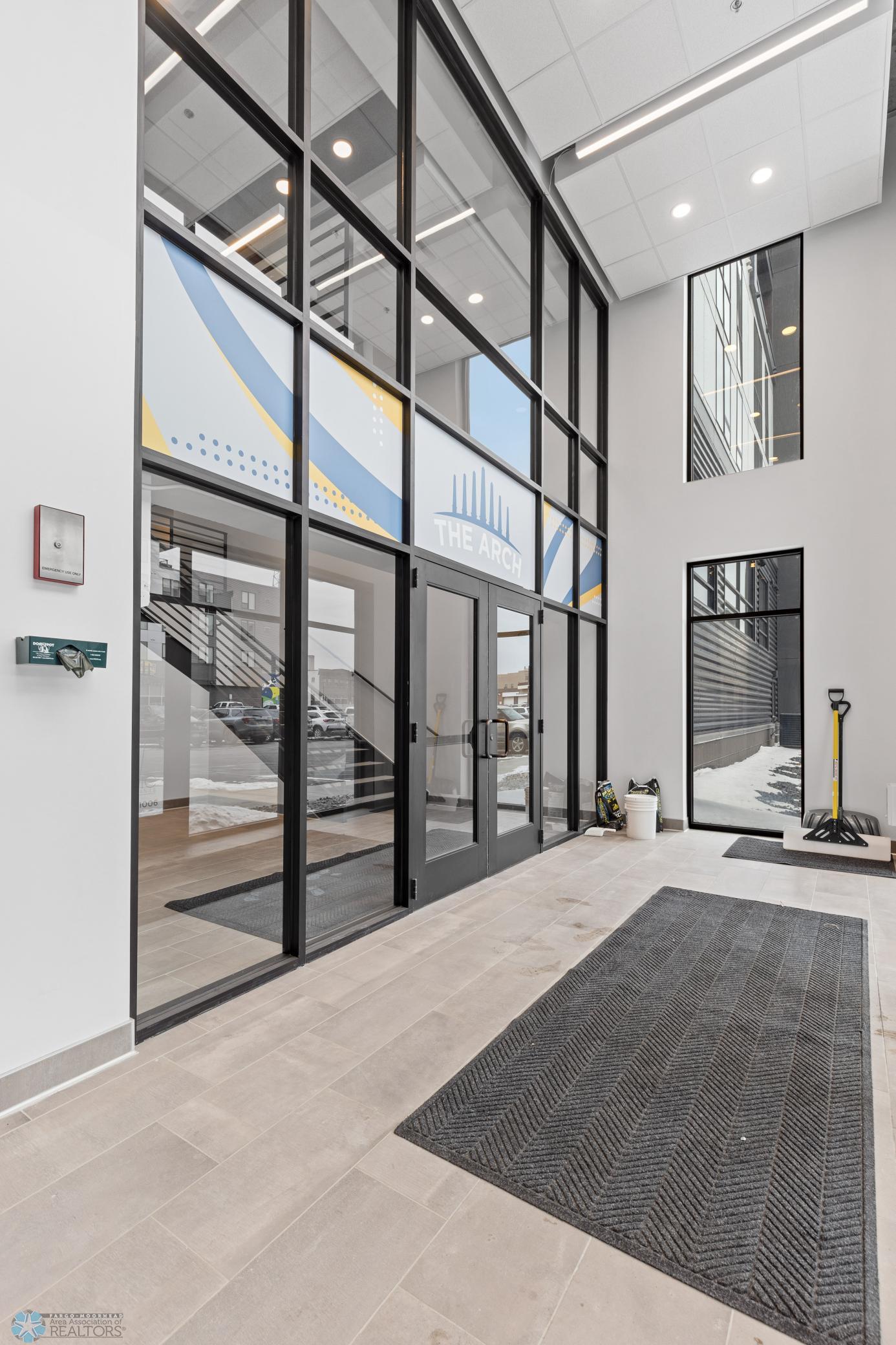 Secure entry to commerical