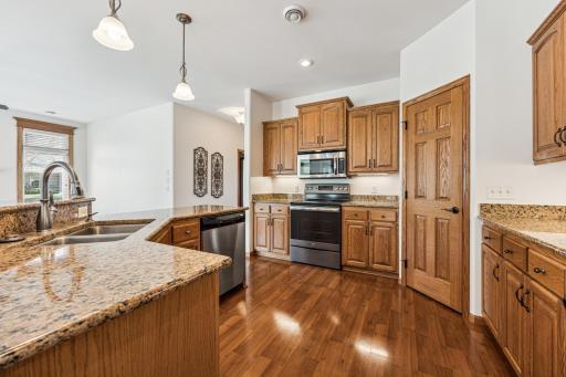 Large pantry closet in kitchen