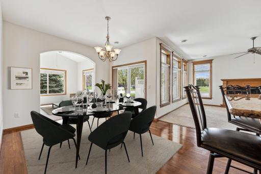 Dining area Virtually staged