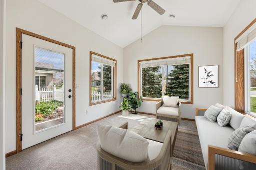 Sunroom Virtually staged