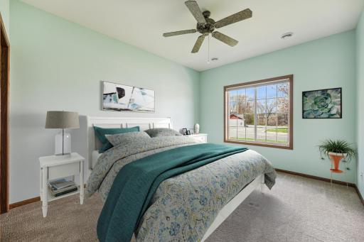 Virtual staged 2nd bedroom