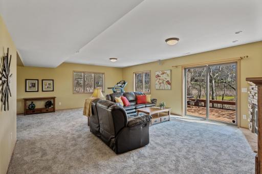 Open walkout lower level, great for entertaining and stepping out to enjoy nature.