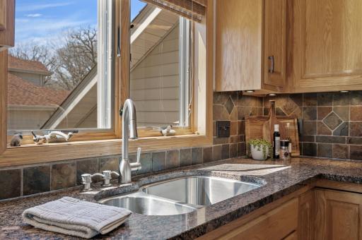 Kitchen window allowing a view and natural light!