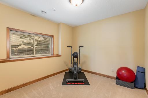 The 3rd bedroom is currently set up as a workout room. The Schwinn stationary bike and workout equipment are available for purchase.