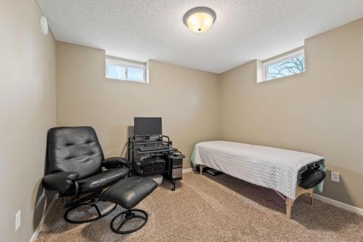 5th bedroom in lower level is non-conforming. Great size for a bedroom, workout space, office, or den.