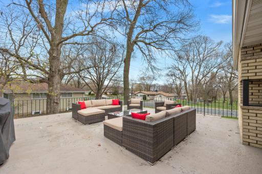 Imagine the parties you can host and memories you can make on this oversized 23 x 22 patio!